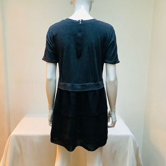 NATION LTD MINI DRESS SIZE MEDIUM BLACK GRAY - Picture 4 of 6